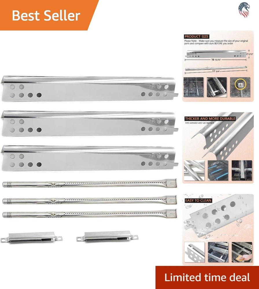Compatible with Charbroil 3 4 5 6 Burner Gas Grill Heat Plates Burner Tubes C…