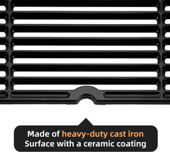 18 1/4 Inch Grid Grate Replacement for Charbroil, , Kenmore, Master Forge, Therm