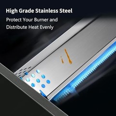 Grill Heat Plates Replacement Parts for 5 Pack Stainless Steel Heat Plates
