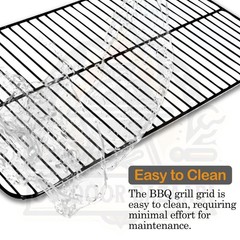 Porcelain Cooking Grid 19 10/16″ X 13 3/4″ for Charbroil Classic 2 Burner