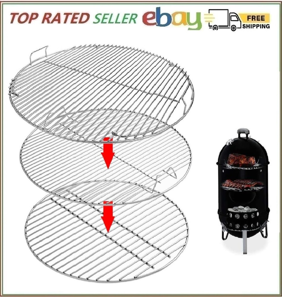 Uniflasy 7436 Upper Cooking Grate, 85041 Lower Grate, 63014 Charcoal Grate fo…