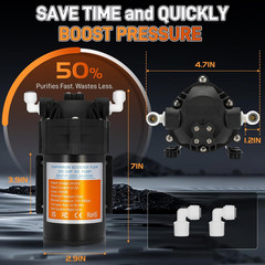 2025 Upgraded 8800 Booster Pump Kit, Suitable for Household Reverse Osmosis Wat