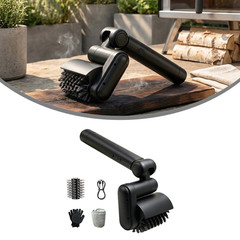 Electric Grill Brush Adjustable Angle Design for Charcoal Electric Grills