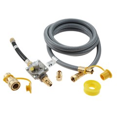 Natural Gas Hose Conversion Kit 10Ft Quick Connect Hose for BBQ Grill Camp