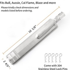 5 Pack 304 Stainless BBQ Grill Burner Replacement