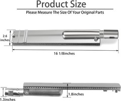 Stainless Steel Burner for Bull BBQ 16 1/8″ 5 Pack