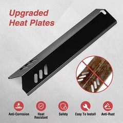 Porcelain Grill Heat Shields For DynaGlo DGF510SBP DGF493BNP 15″ 4 PCS