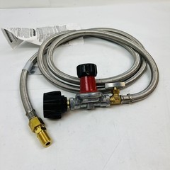 Stainless Steel Braided Propane Hose & Regulator Kit – BBQ, Heater, Fire Pit