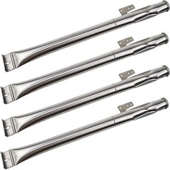Stainless Steel Grill Burner Tubes Replacement for Gas Grills (4 Pack)