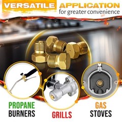 Natural Gas Orifice Conversion Kit – Propane Orifice Kit 10 Pcs Brass Jet