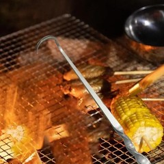 BBQ Meat Hook Flipper Long Handle Tool for Flipping and for lifting Grilled