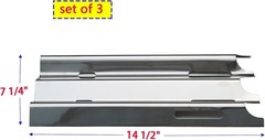 DG205 Vermont Castings Grill Replacement Burners Heat Plates 3 Pack Jenn Air
