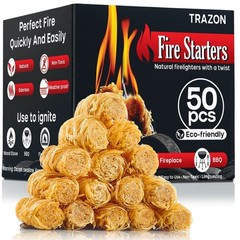 All Natural Wood Fire Starters Fireplace Camping Charcoal Starter Grill BBQ C…