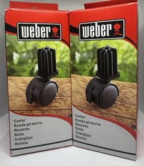 NEW Weber Grill Replacement Caster Swivel Locking Wheels 6414 – SET OF 2