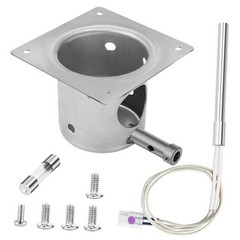 Fire Burn Pot and Hot Rod Ignitor Kit, Heavy Duty Fire Pot and Hot Rod/Grill 1