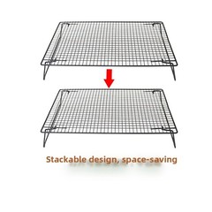 Collapsible Cooling Rack with Folding Legs for Oven Baking Roasting and Drying