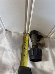NEW NOB Propane Brass Gas Adapter For Gas Grill With Regulator