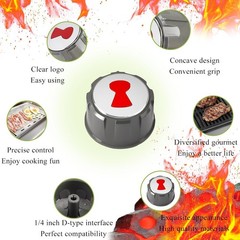 Upgrade 69893 Grill Control Knobs Compatible with Weber Spirit E/S 310,320 & 330
