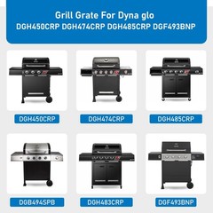 3pcs Cast Iron Grill Grates Replacement for Dyna Glo 4 Burner BBQ Grills