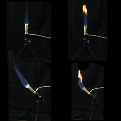 Universal Propane Bunsen Burner Adjustable Height Flame Head Lab Equipment