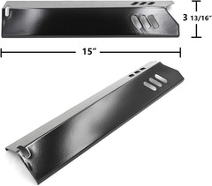 15 Inch Porcelain Grill Heat Plates Shield Replacement for Dyna-Glo DGF510SBP DG