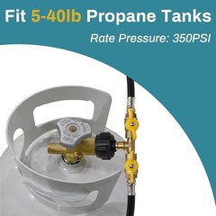 Portable Appliance Adapter Hose with Shut Off Valve