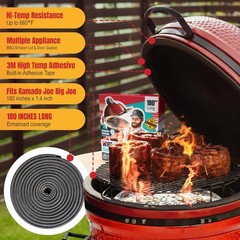 Mesh Gasket Kit Fit for Kamado Joe Big Joe – 180″ Fiberglass Gasket Replacement