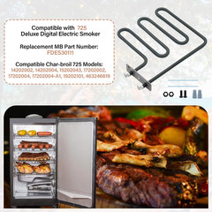 800 Watts Electric Smoker Heating Element Compatible with Masterbuilt and Char-B