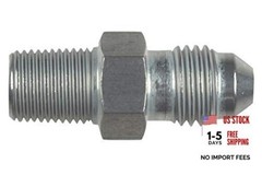 Straight -4AN Flare Male to 1/8″NPT Pipe Adapter Fitting 4 AN Bare Aluminum