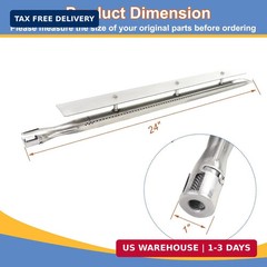 Grill Burners Tube Replacement for Viking Oven 316-911, VGBQ 30 in T Series, VGB