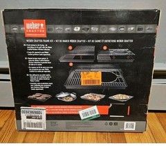Weber Crafted Frame Kit 7677 Compatible for Genesis Gas Grills 2016+ & Cookbook