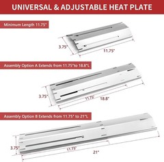 Adjustable Heat Plate Shield, Universal Heat Burner Tents, Heavy Duty Flame T…