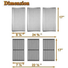 Charbroil Tru Infrared 3 Burner Grill Replacement Parts Cooking Grates Plates