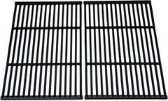 Grill Grates BBQ Grate Grid 19×25″ 2pcs Porcelain Coated Cast Iron Replacement