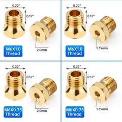 WADEO Natural Gas Orifices Nozzle Blackstone Griddles Orifices, Silver,Gold