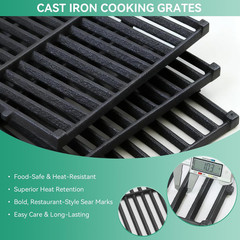 Spirit 300 7638 7639 17.5″ Grill Grates Replacement for Weber Spirit I & II 300