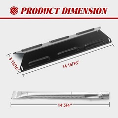 Grill Parts Replacement for Kenmore Burner and Heat Plates for PG-4030400LD, 146