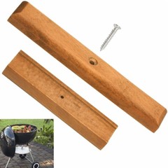 1 Set, Cherry Wood Replacement Handle FITS Weber Charcoal Grill