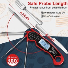 Meat Thermometer Digital for Grilling and Cooking – ANDAXIN Red/Black