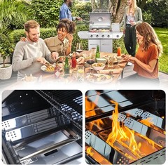 Replacement Parts for Nexgrill 4 Burner Heat Tents Home Depot 720-0830H Gas G…