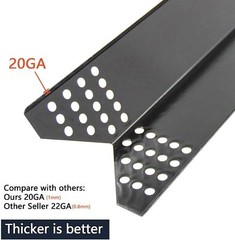 Porcelain Steel Heat Plates 4-Pack 15 1/4″ for Nexgrill Members Mark BBQ Grills