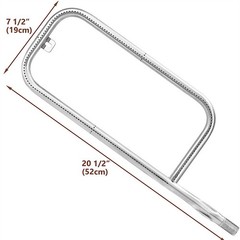 Stainless Steel Grill Tube Burner With Screw For Weber Q200 Q220 Q2000 Q2200