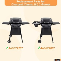 Grill Replacement Parts for Charbroil Classic 280 2-Burner Stainless Steel Heat