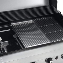 3-Pack Cast Iron & Stainless Steel Grates/Emerger Plates for Charbroil 4 Burners
