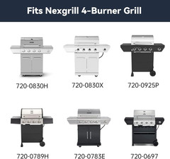 14-9/16″ Porcelain Heat Plates for Nexgrill Grill Master BBQ Pro 4pc Shield Tent