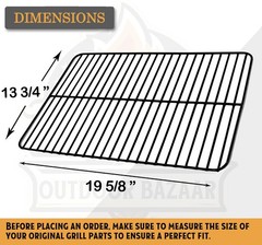 Replacement Porcelain Cooking Grid for Charbroil Classic 280 2-Burner Grill