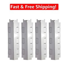 Stainless Steel Heat Plate Shield Set for Charbroil and Kenmore Grills, 4-Piece