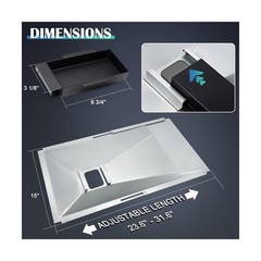 Grill Grease Tray Parts for Nexgrill 720-0896B, 720-0896, 720-0896C, Adjustab…