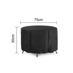 Outdoor BBQ Grill Cover For Small Round Table 210D Oxford Weatherproof