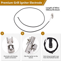 Grill Replacement Parts for Charbroil 3 Burner 463242516 463242515 463355220 463
